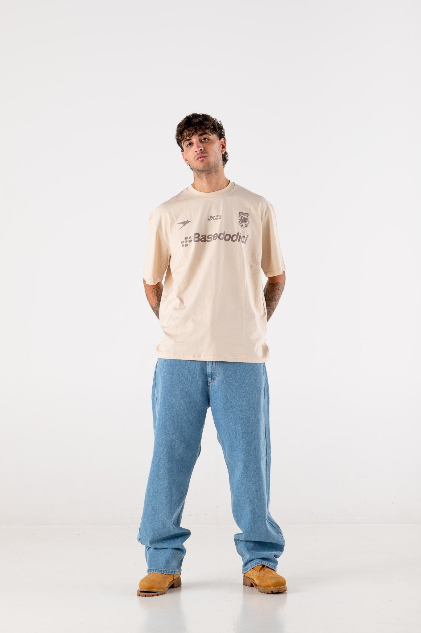 T-Shirt "DE LA RUE À LA RUE" Club Beige - BASEDODICI®