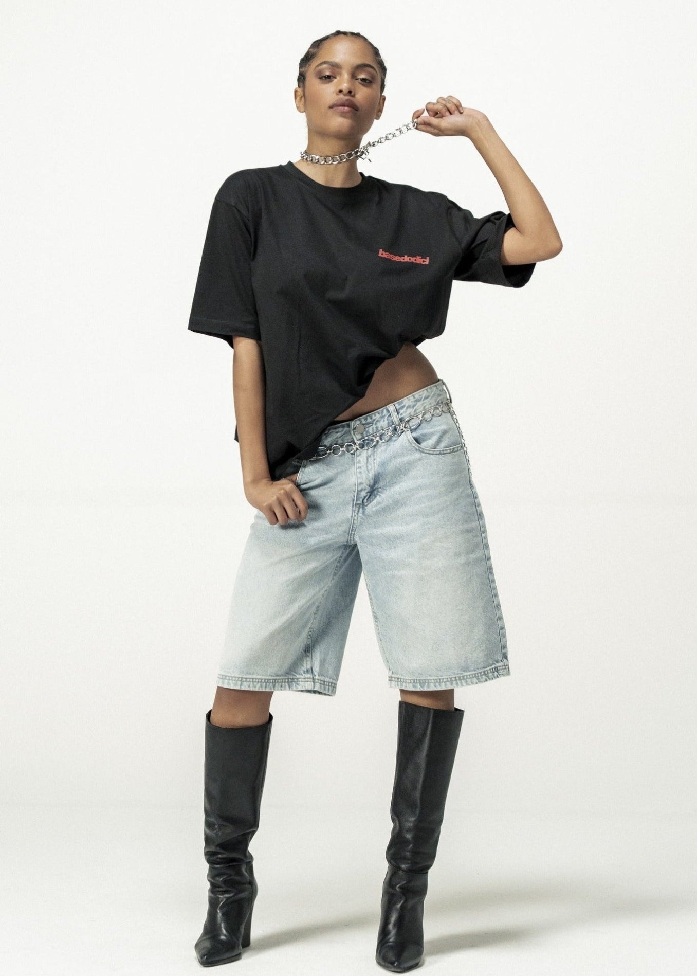 T-Shirt "DIVA" KissMe Black - BASEDODICI®