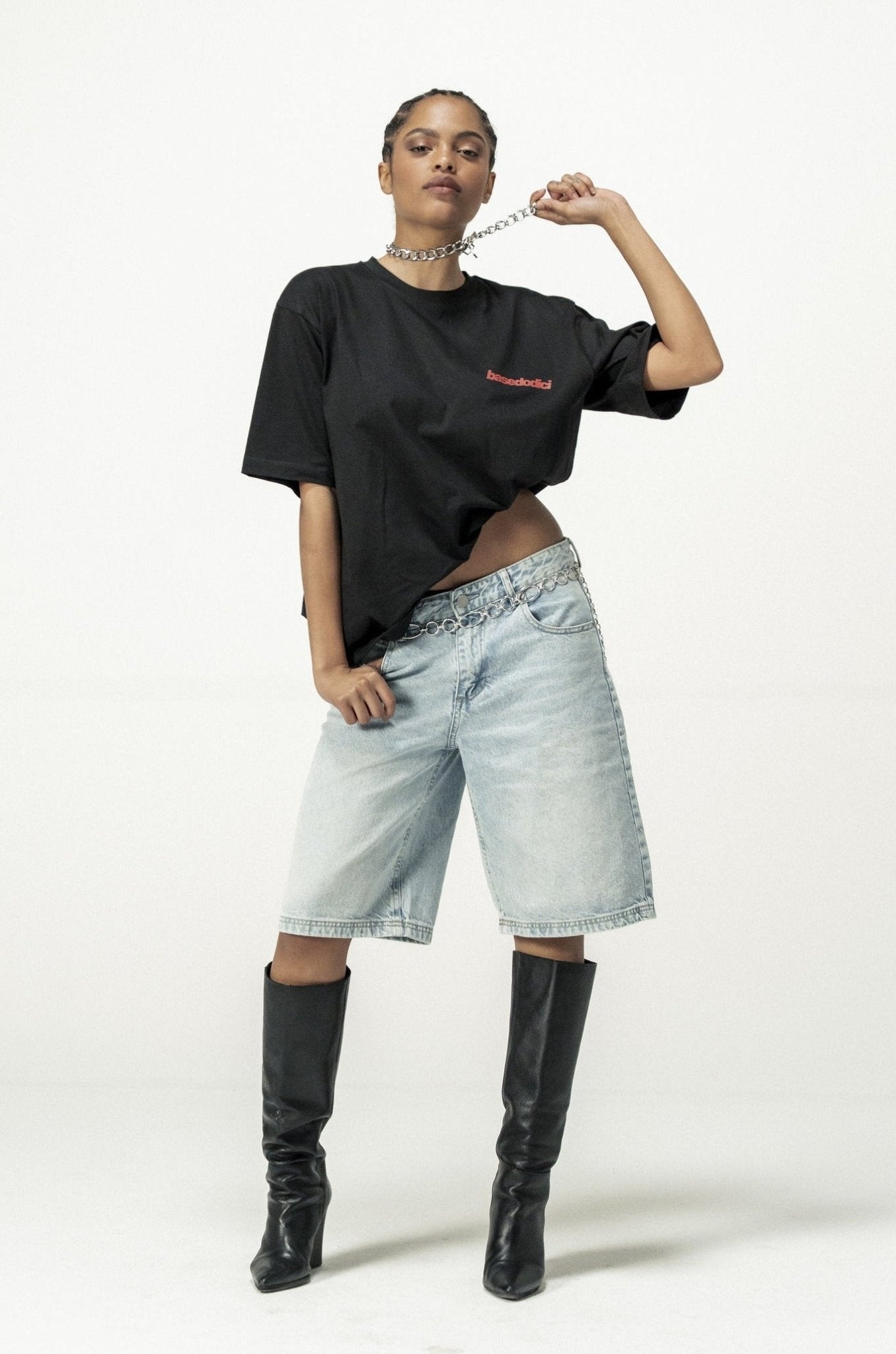T-Shirt "DIVA" KissMe Black - BASEDODICI®