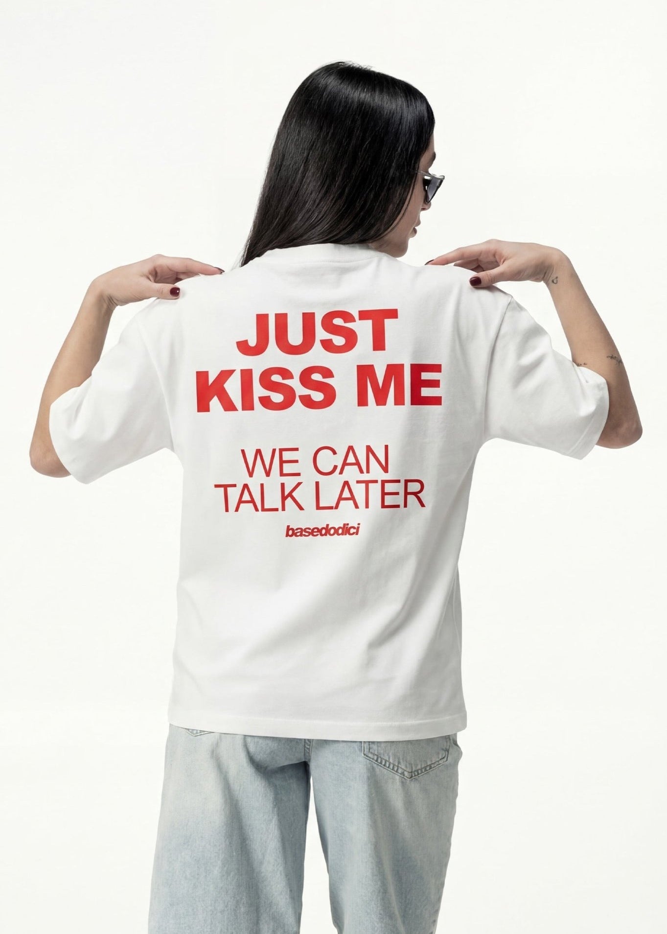 T-Shirt "DIVA" KissMe White - BASEDODICI®