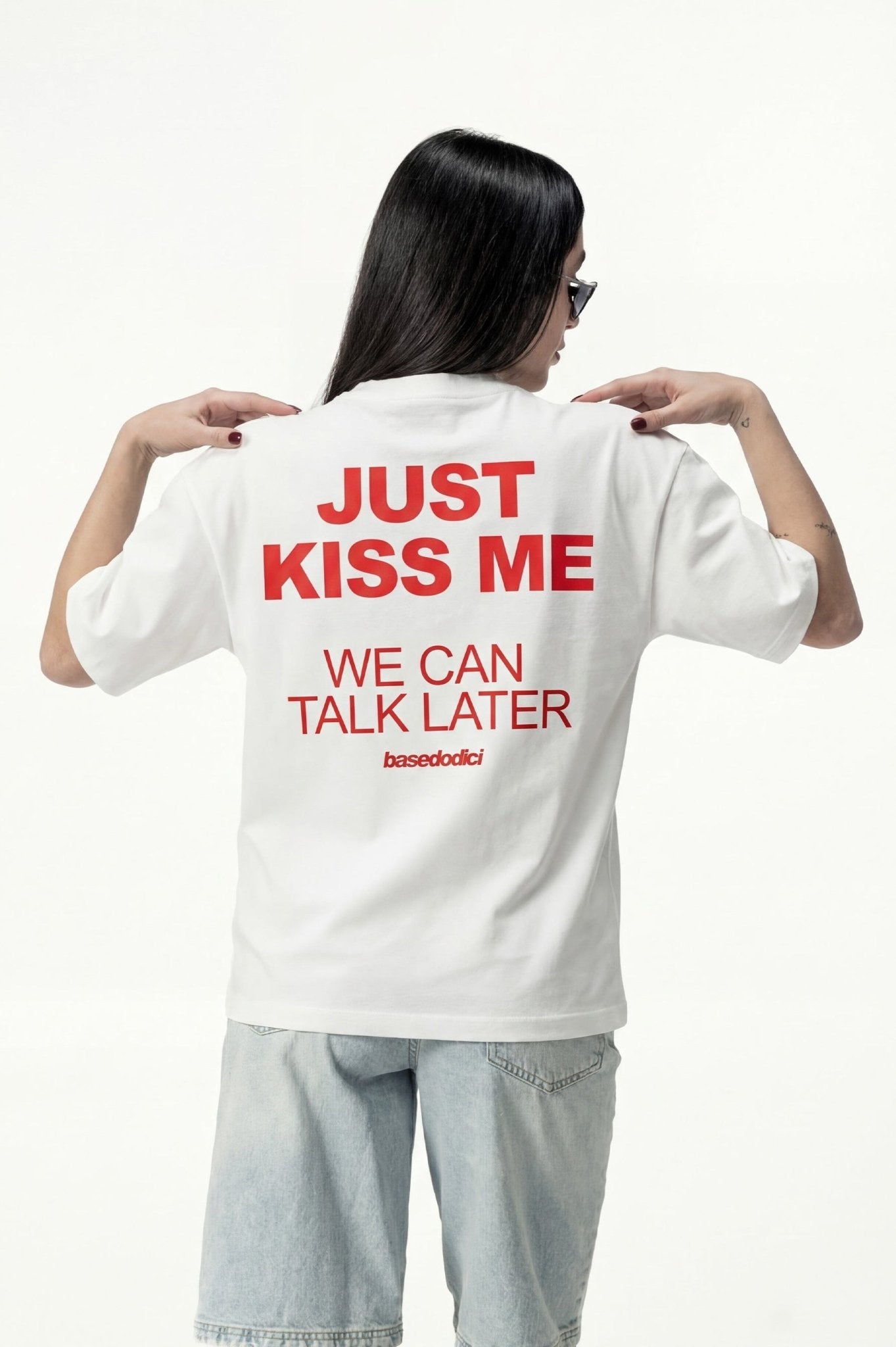 T-Shirt "DIVA" KissMe White - BASEDODICI®