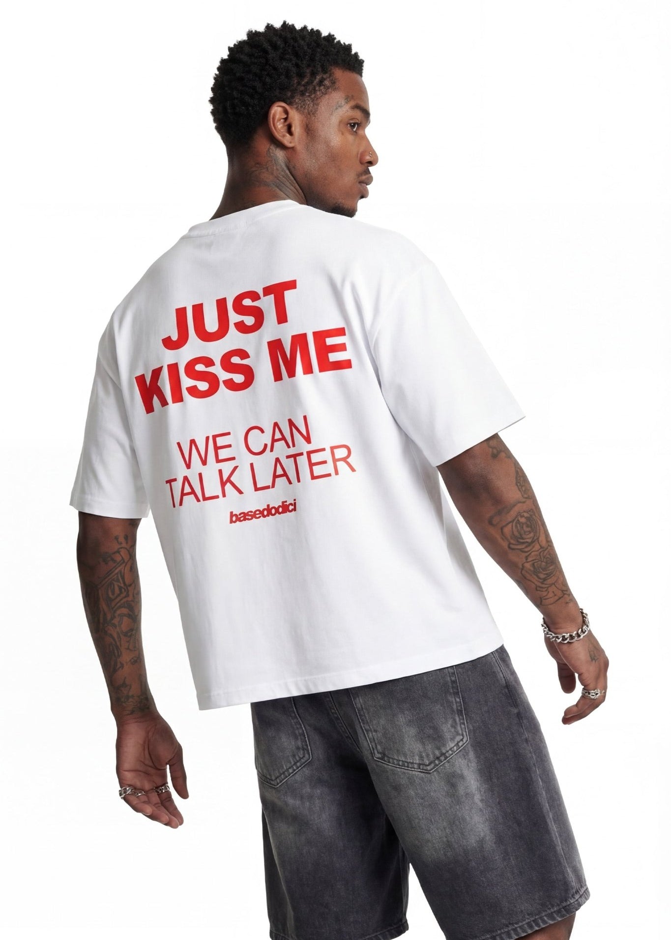 T-Shirt "DIVA" KissMe White - BASEDODICI®