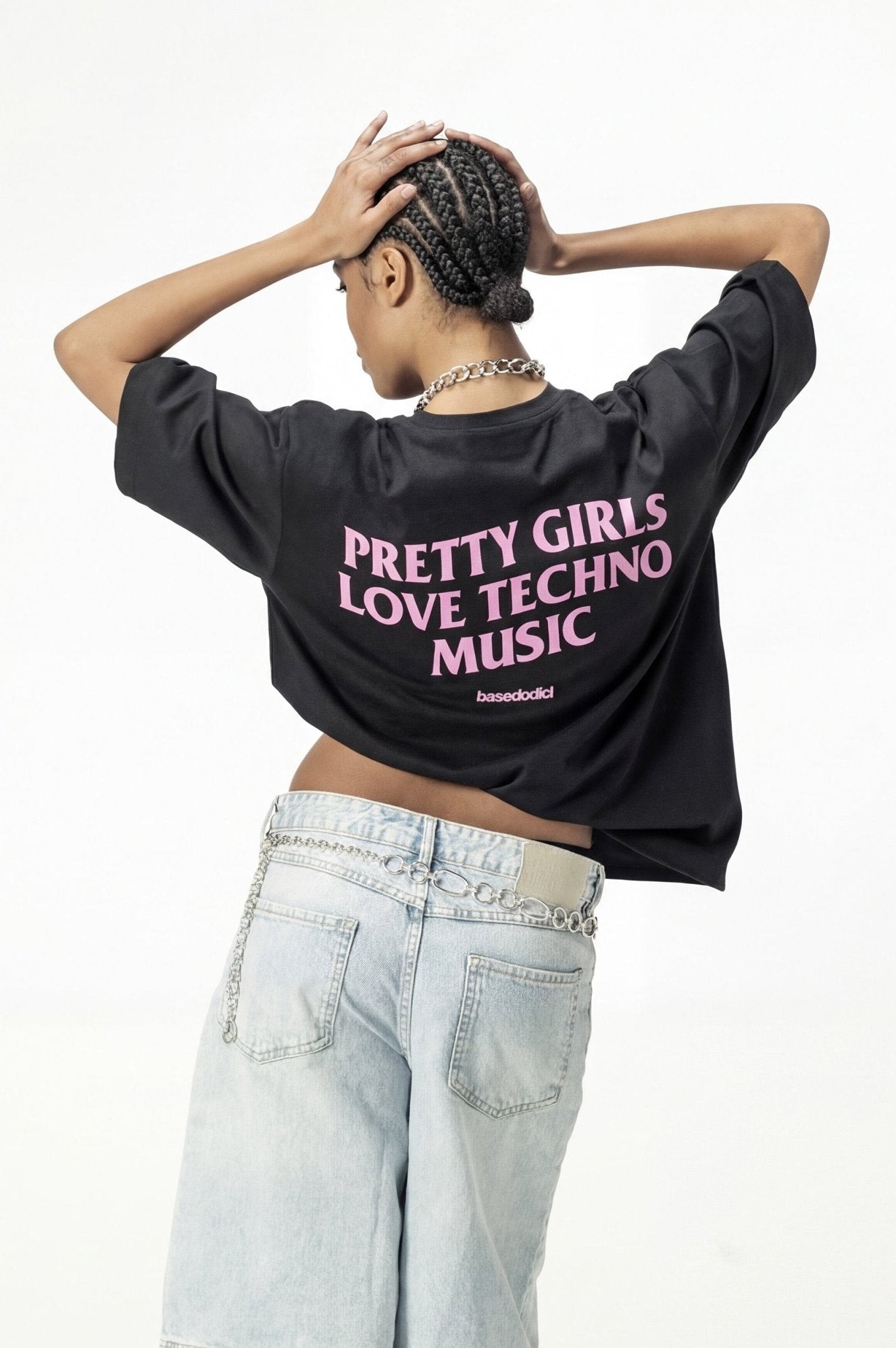 T-Shirt "DIVA" PrettyGirls Black/Pink - BASEDODICI®