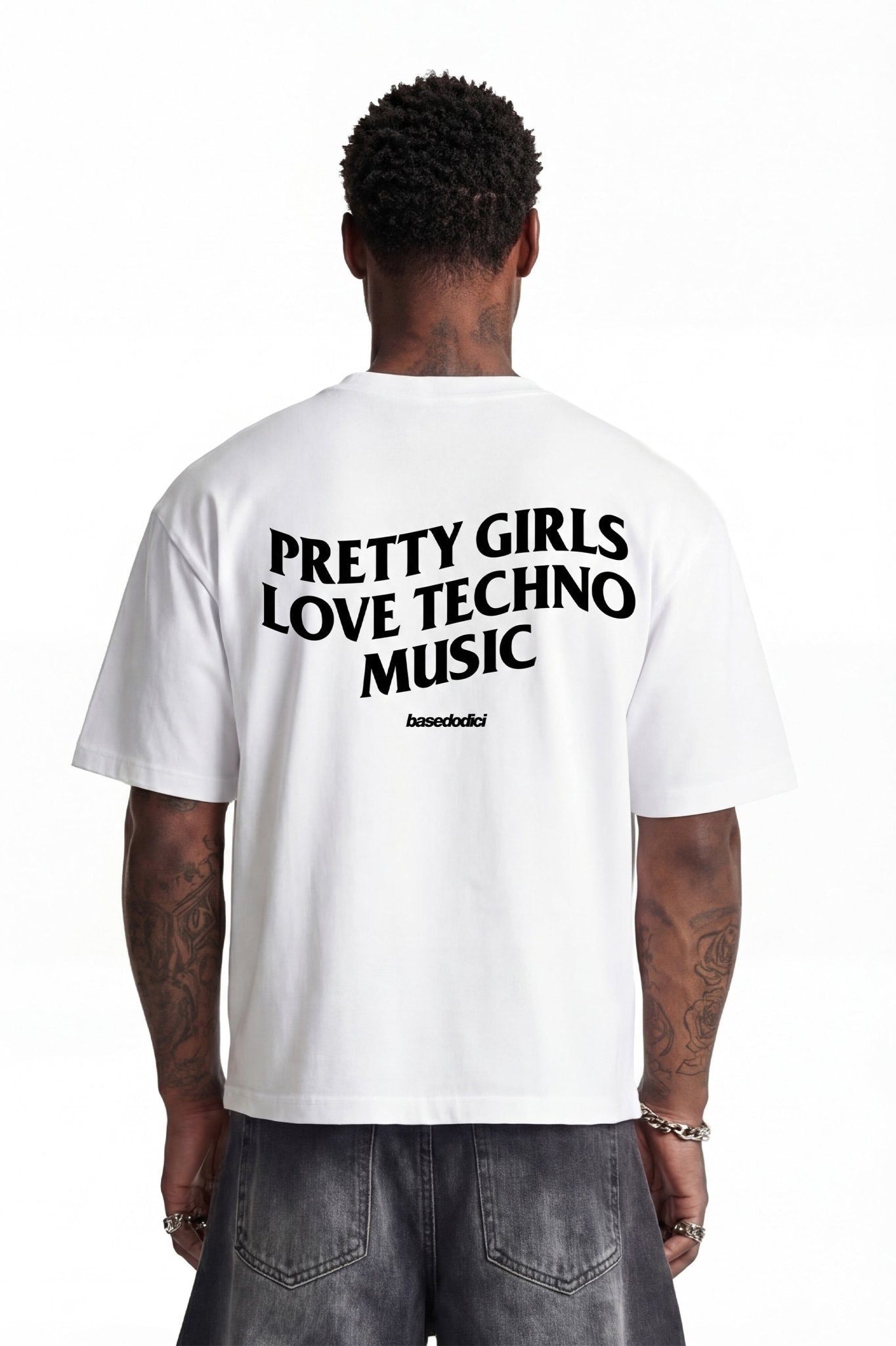 T-Shirt "DIVA" PrettyGirls White/Black - BASEDODICI®