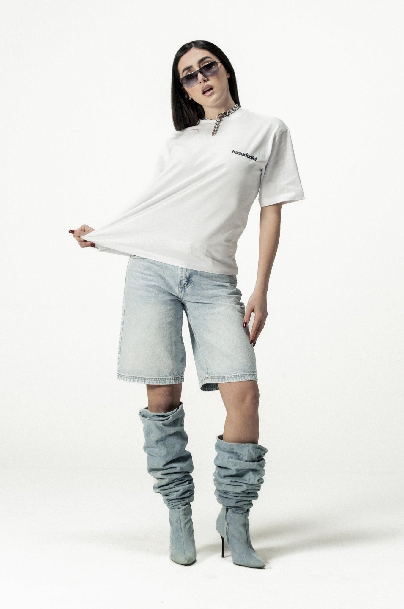 T-Shirt "DIVA" PrettyGirls White/Black - BASEDODICI®