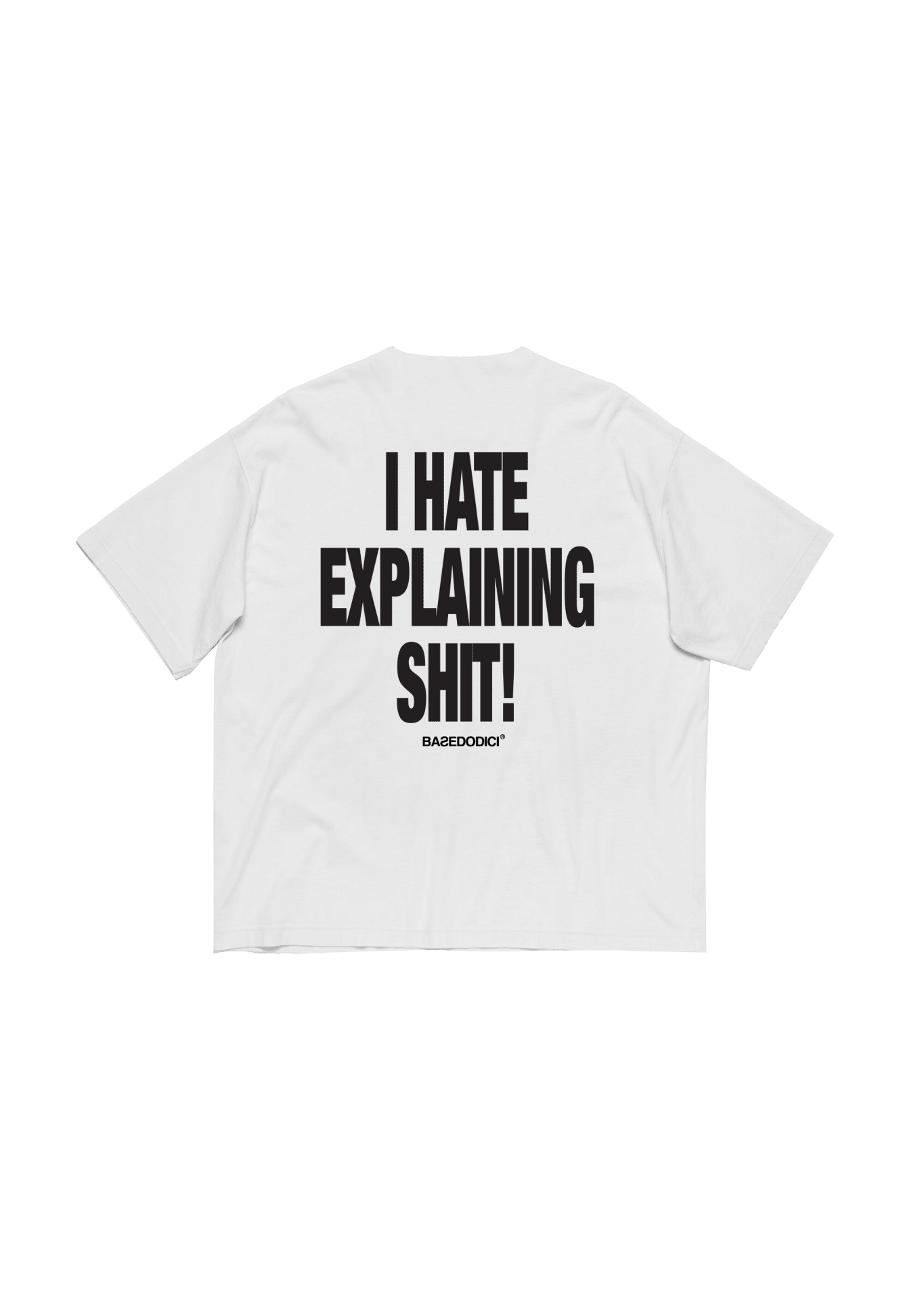 T-Shirt “FLASHCAPSULE” HATE White - BASEDODICI®