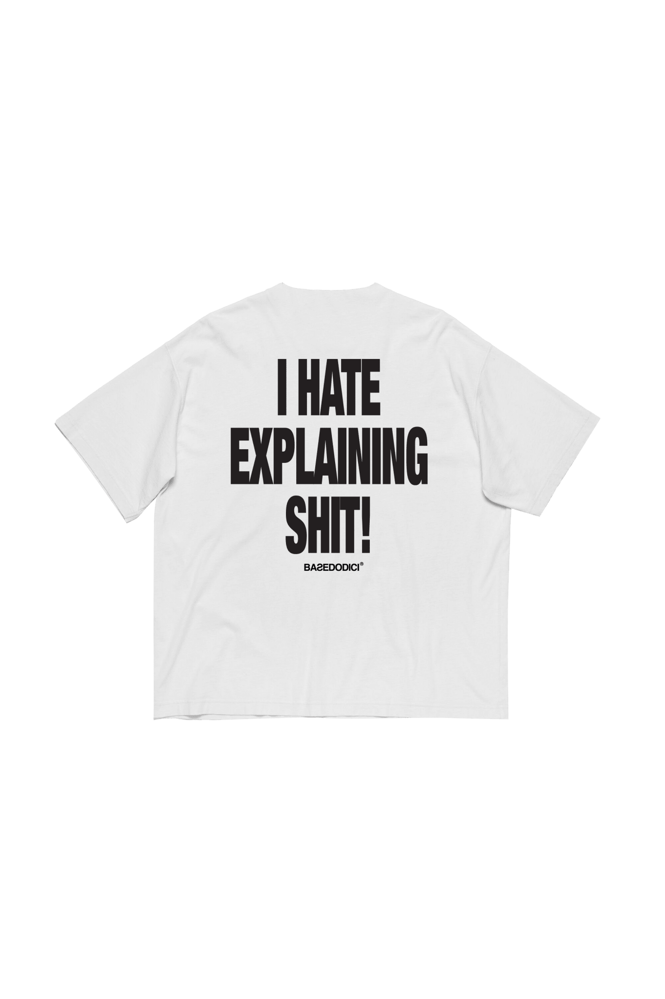 T-Shirt “FLASHCAPSULE” HATE White - BASEDODICI®