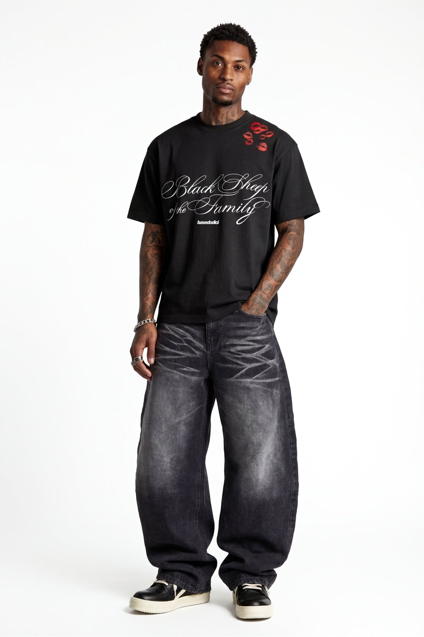 T-Shirt "FOR DREAMERS" Kiss Black - BASEDODICI®