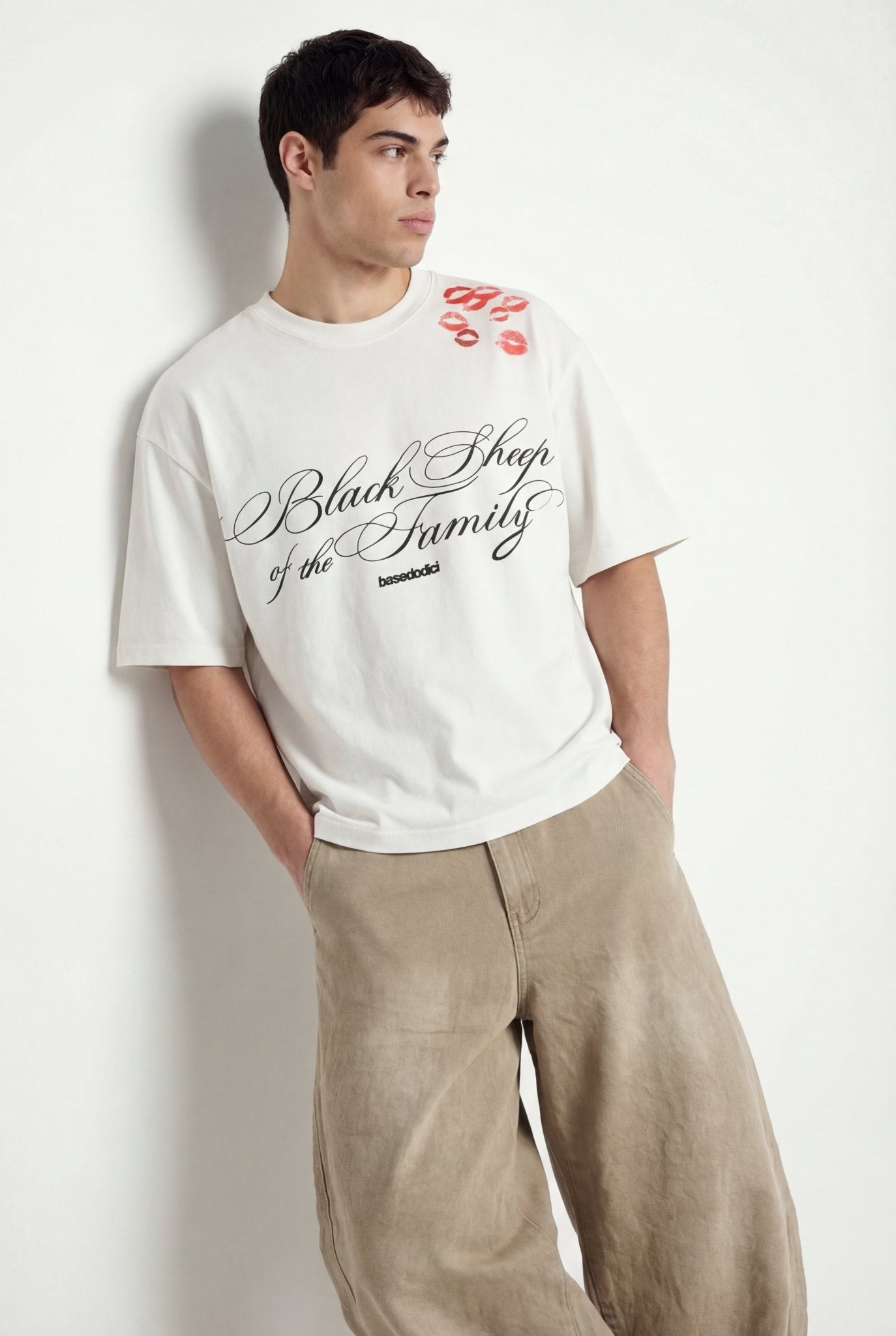T-Shirt "FOR DREAMERS" Kiss White - BASEDODICI®