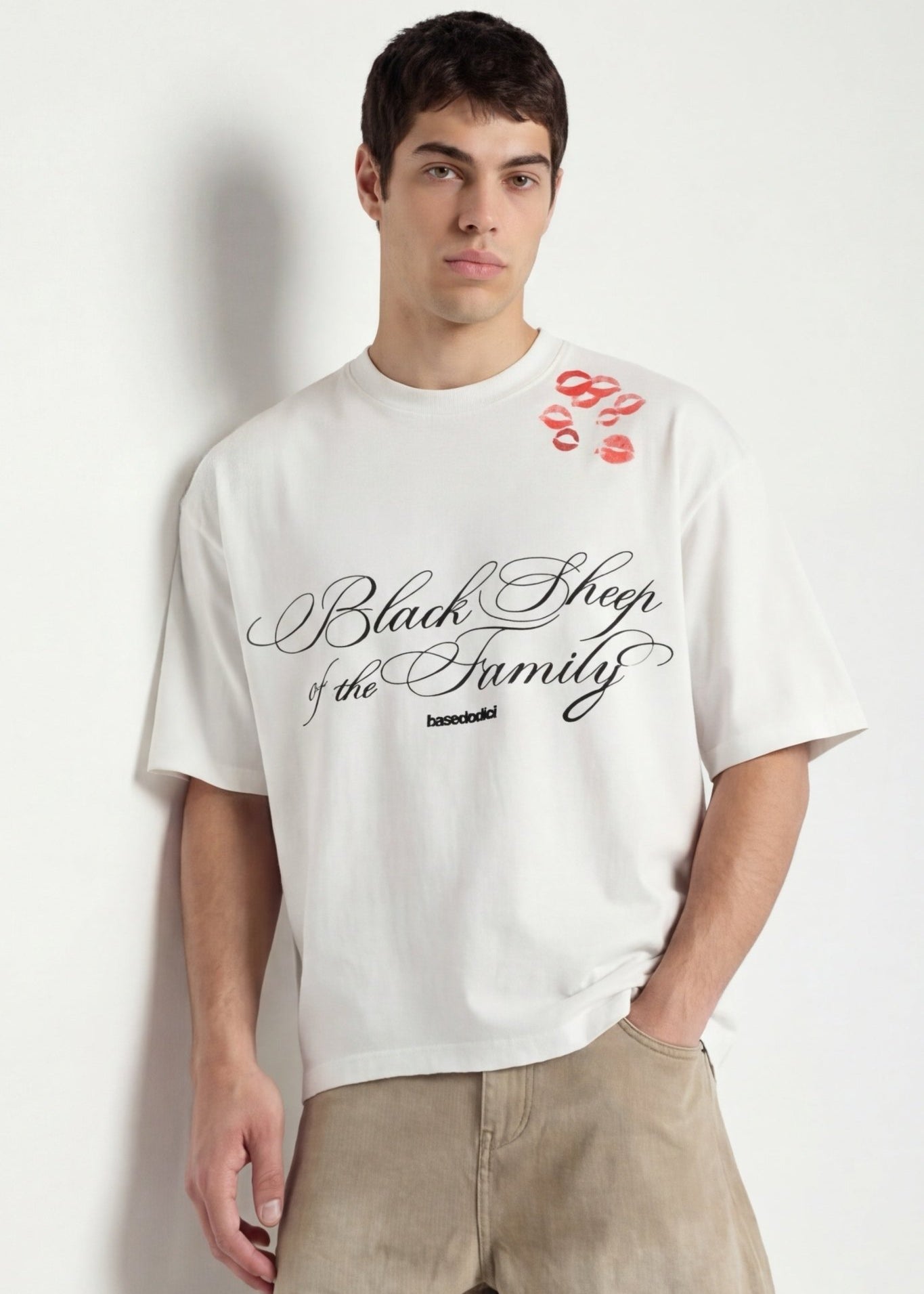T-Shirt "FOR DREAMERS" Kiss White - BASEDODICI®