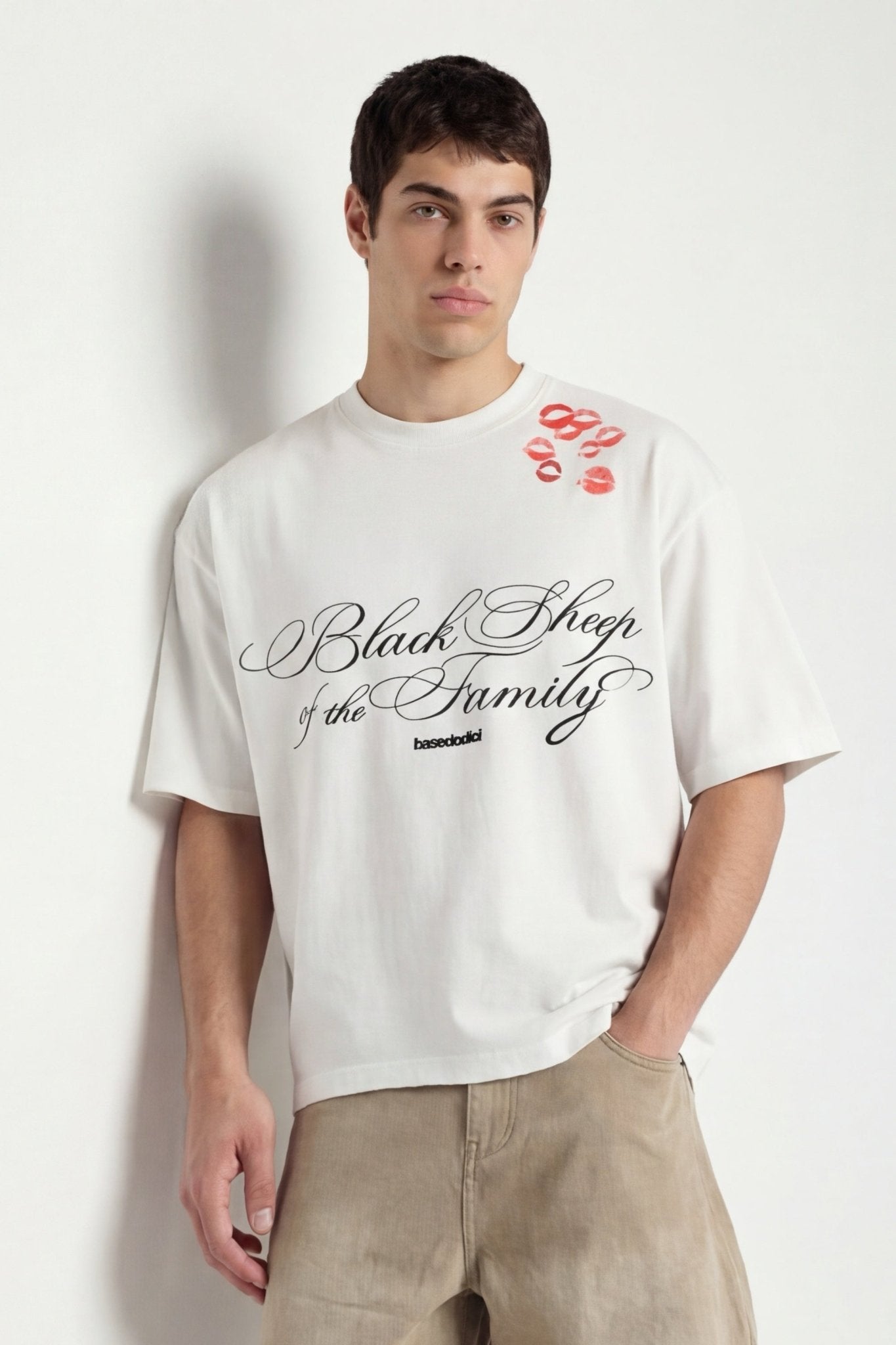 T-Shirt "FOR DREAMERS" Kiss White - BASEDODICI®
