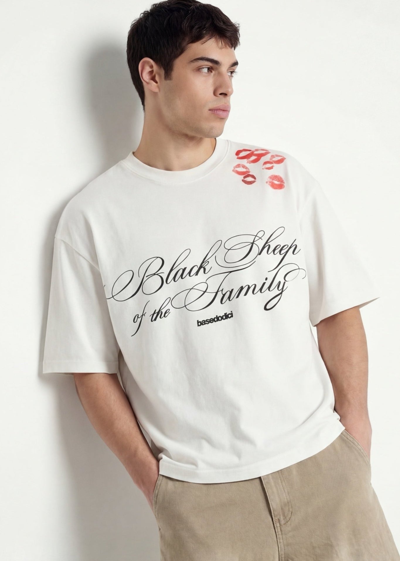 T-Shirt "FOR DREAMERS" Kiss White - BASEDODICI®