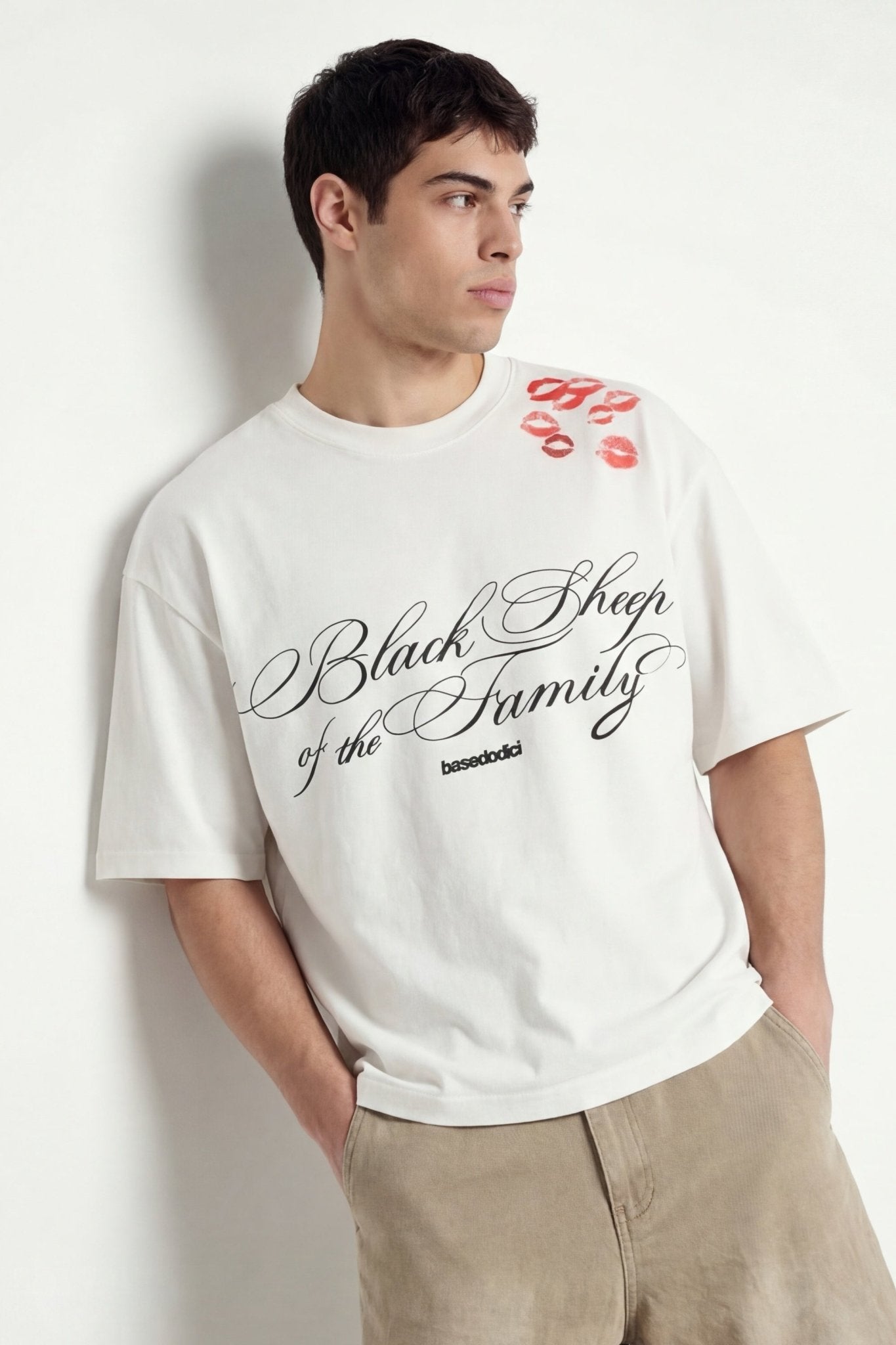 T-Shirt "FOR DREAMERS" Kiss White - BASEDODICI®