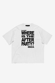 T-Shirt "IBIZA" Afterparty White - BASEDODICI®