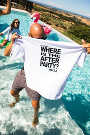 T-Shirt "IBIZA" Afterparty White - BASEDODICI®