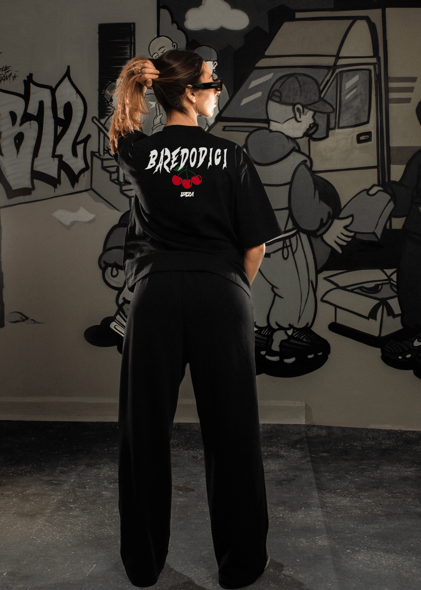 T-Shirt “IBIZA" Black - BASEDODICI®