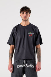 T-Shirt "IBIZA" Cherry Black - BASEDODICI®
