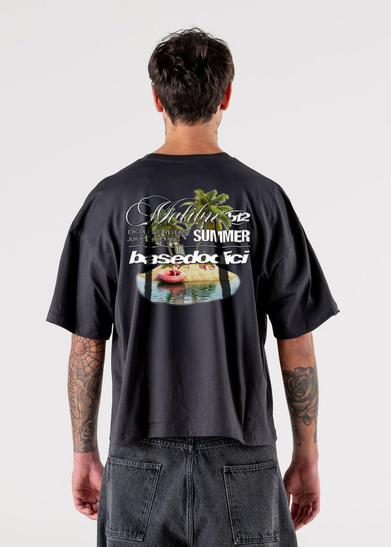 T-Shirt "IBIZA" Island Black - BASEDODICI®