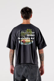 T-Shirt "IBIZA" Island Black - BASEDODICI®
