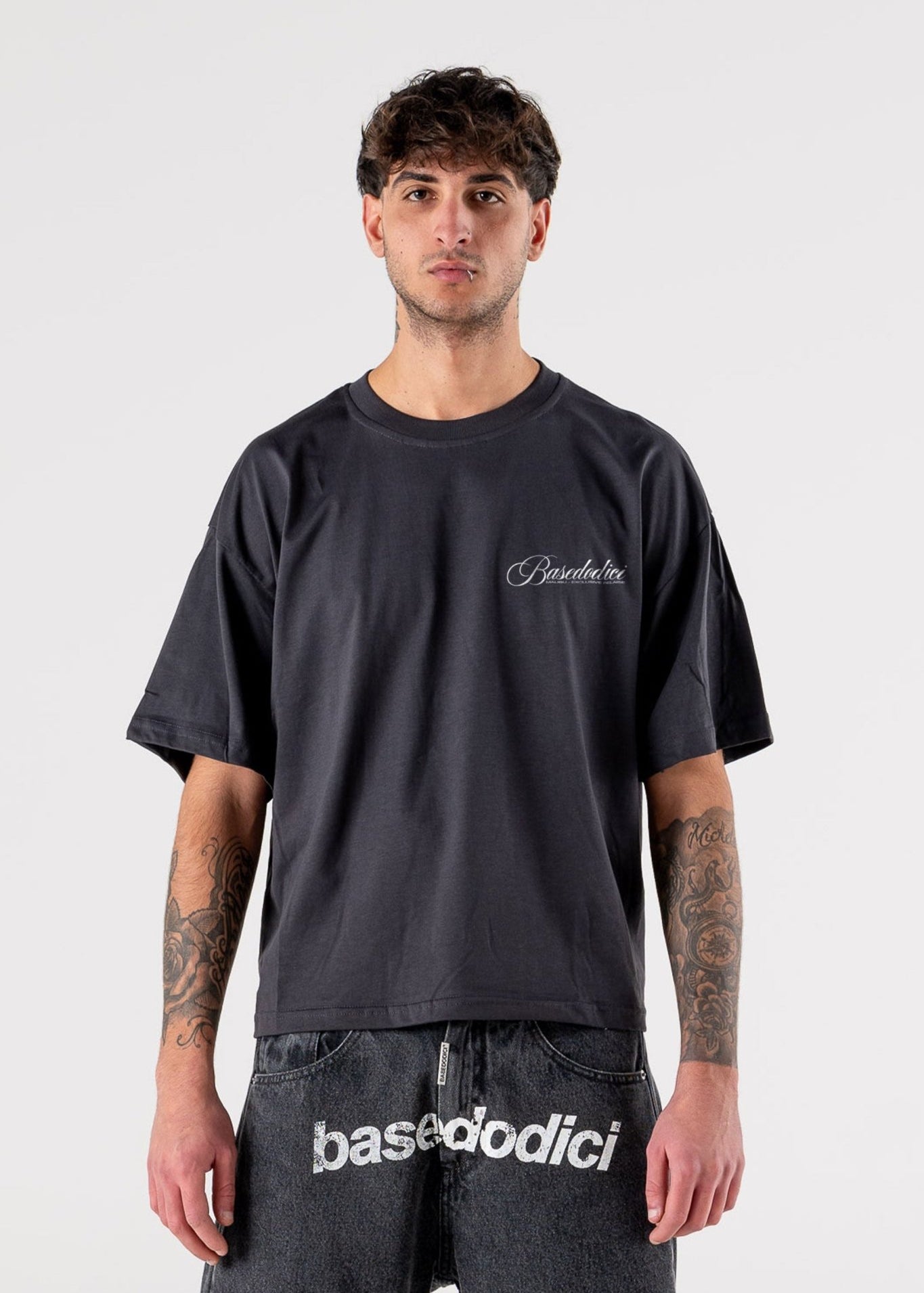 T-Shirt "IBIZA" Island Black - BASEDODICI®