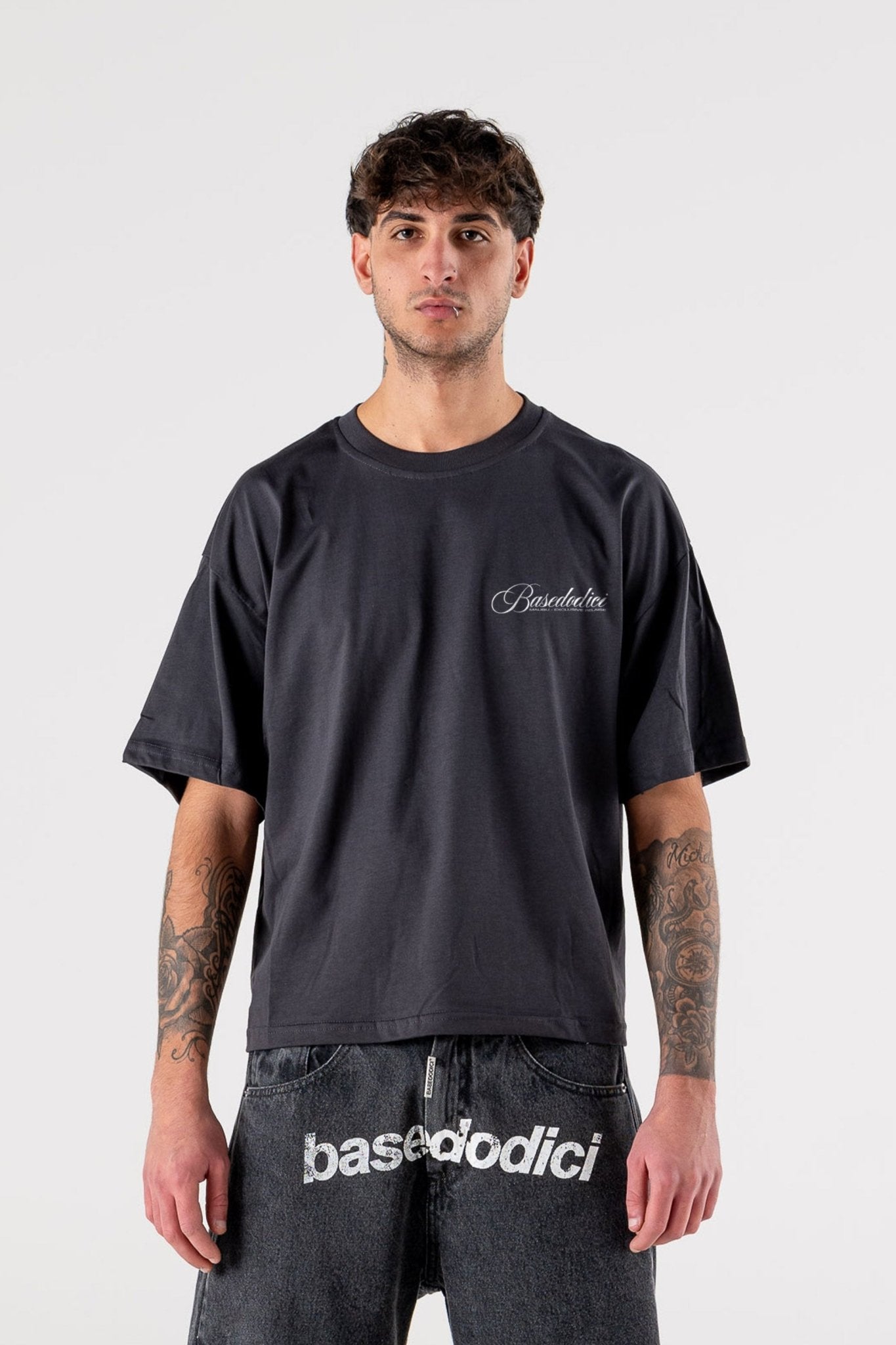 T-Shirt "IBIZA" Island Black - BASEDODICI®