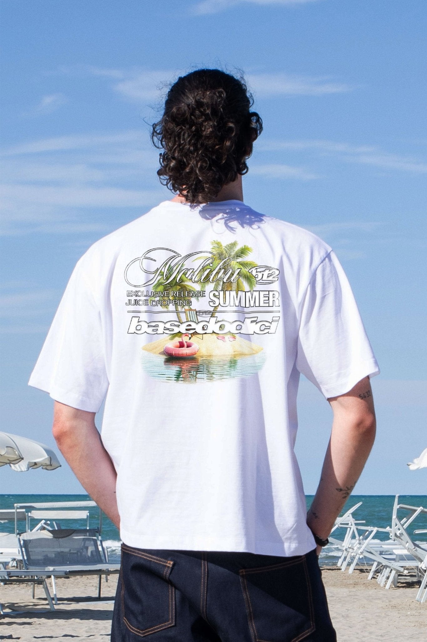 T-Shirt "IBIZA" Island White - BASEDODICI®