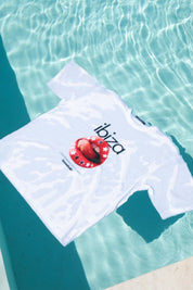 T-Shirt "IBIZA" Lips White - BASEDODICI®