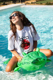T-Shirt "IBIZA" Lips White - BASEDODICI®