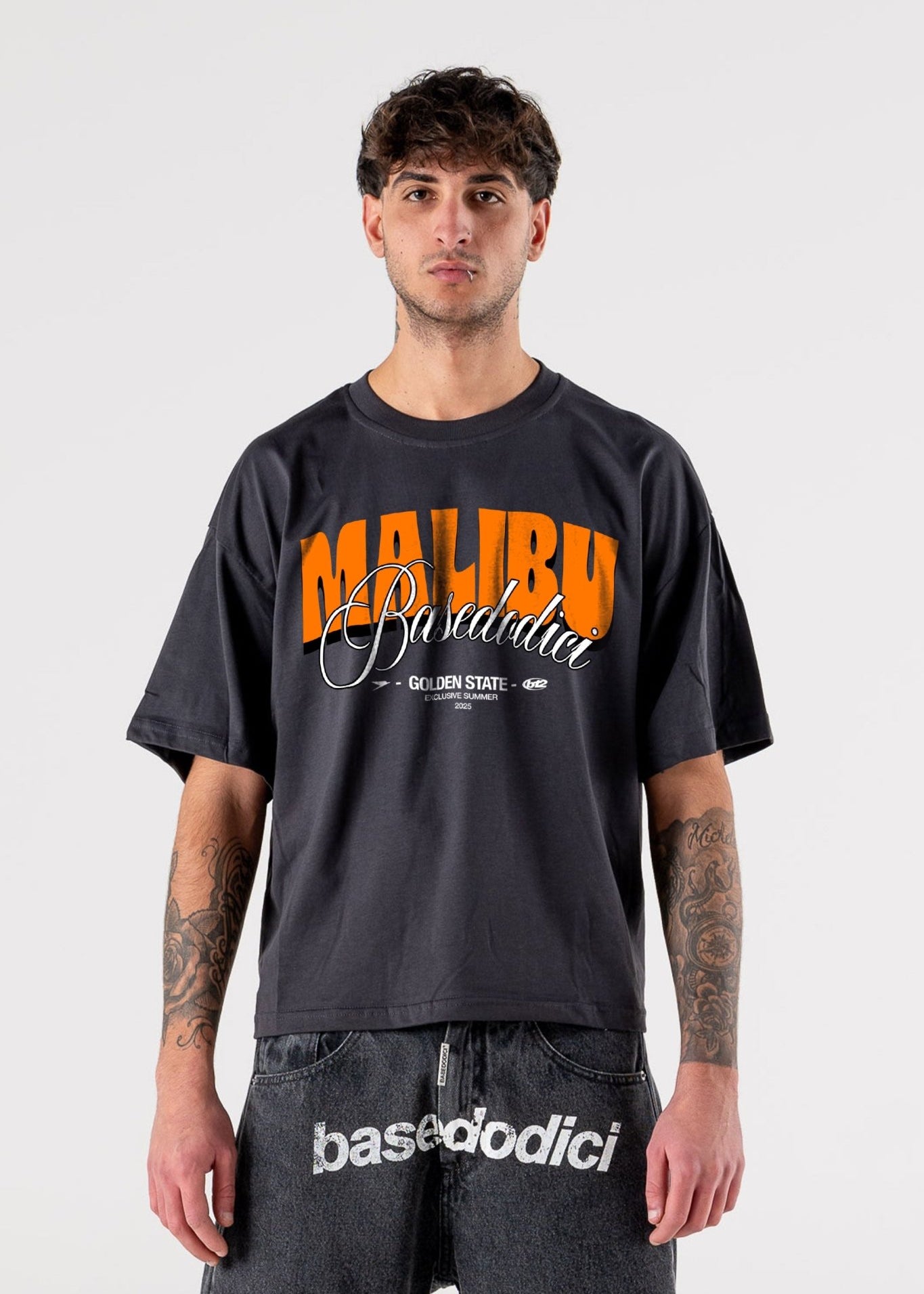 T-Shirt "IBIZA" Malibu Black - BASEDODICI®