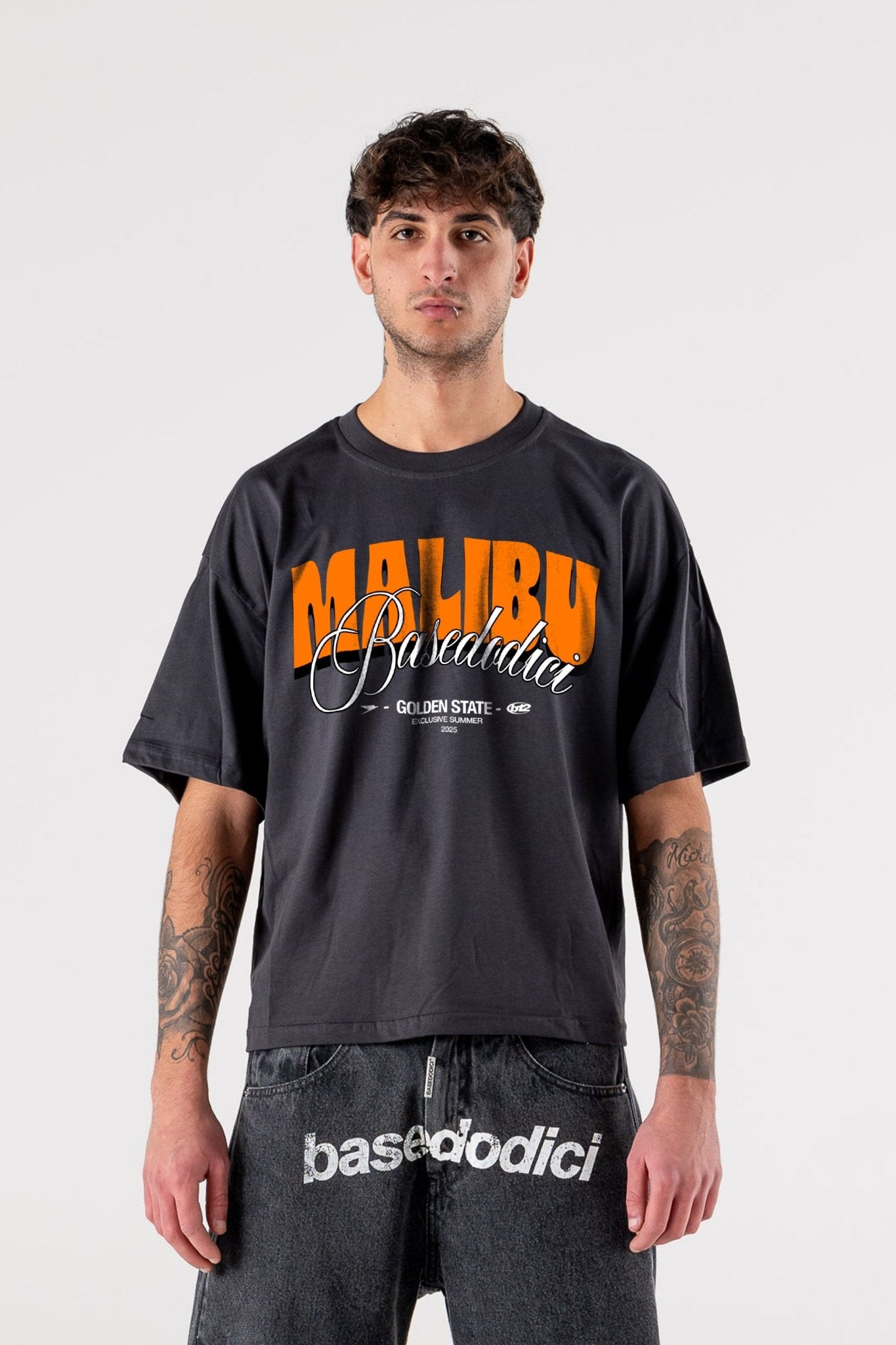T-Shirt "IBIZA" Malibu Black - BASEDODICI®
