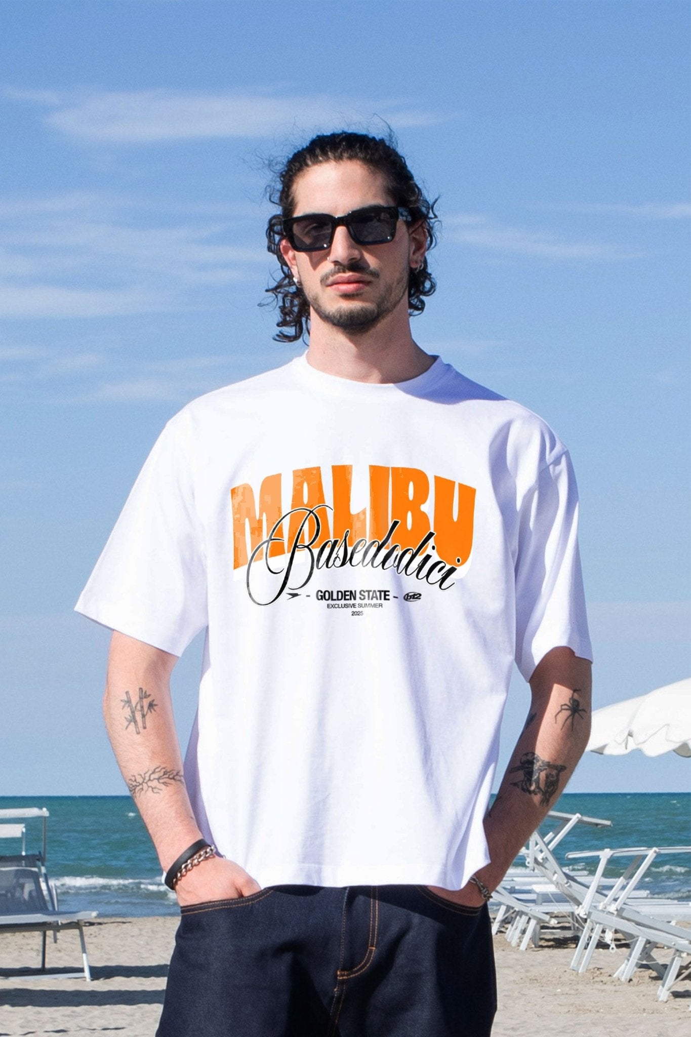 T-Shirt "IBIZA" Malibu White - BASEDODICI®