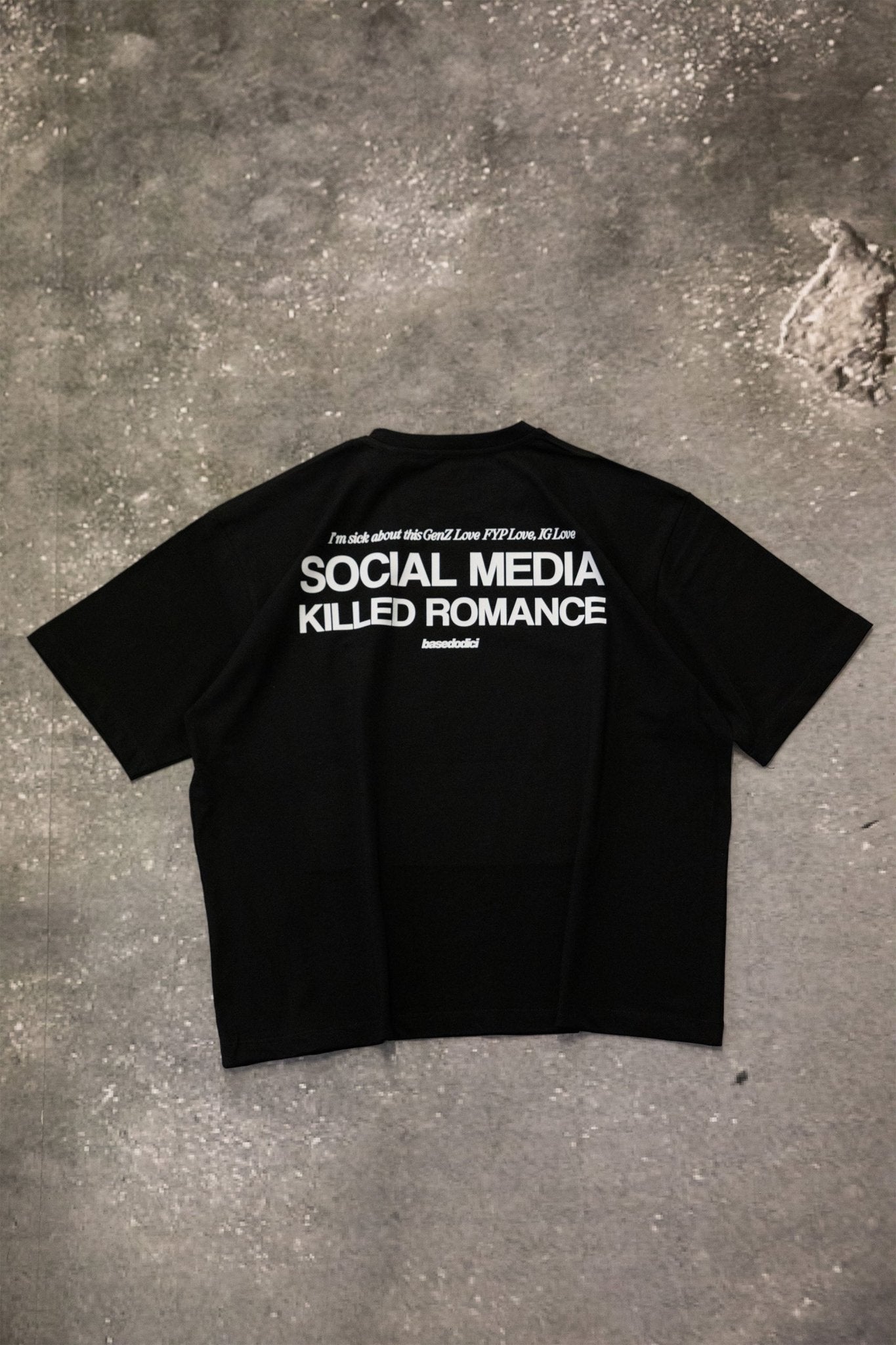 T-Shirt "KILLED ROMANCE" Black - BASEDODICI®