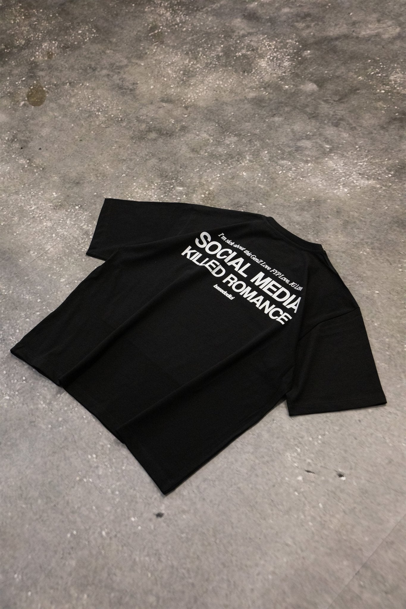 T-Shirt "KILLED ROMANCE" Black - BASEDODICI®