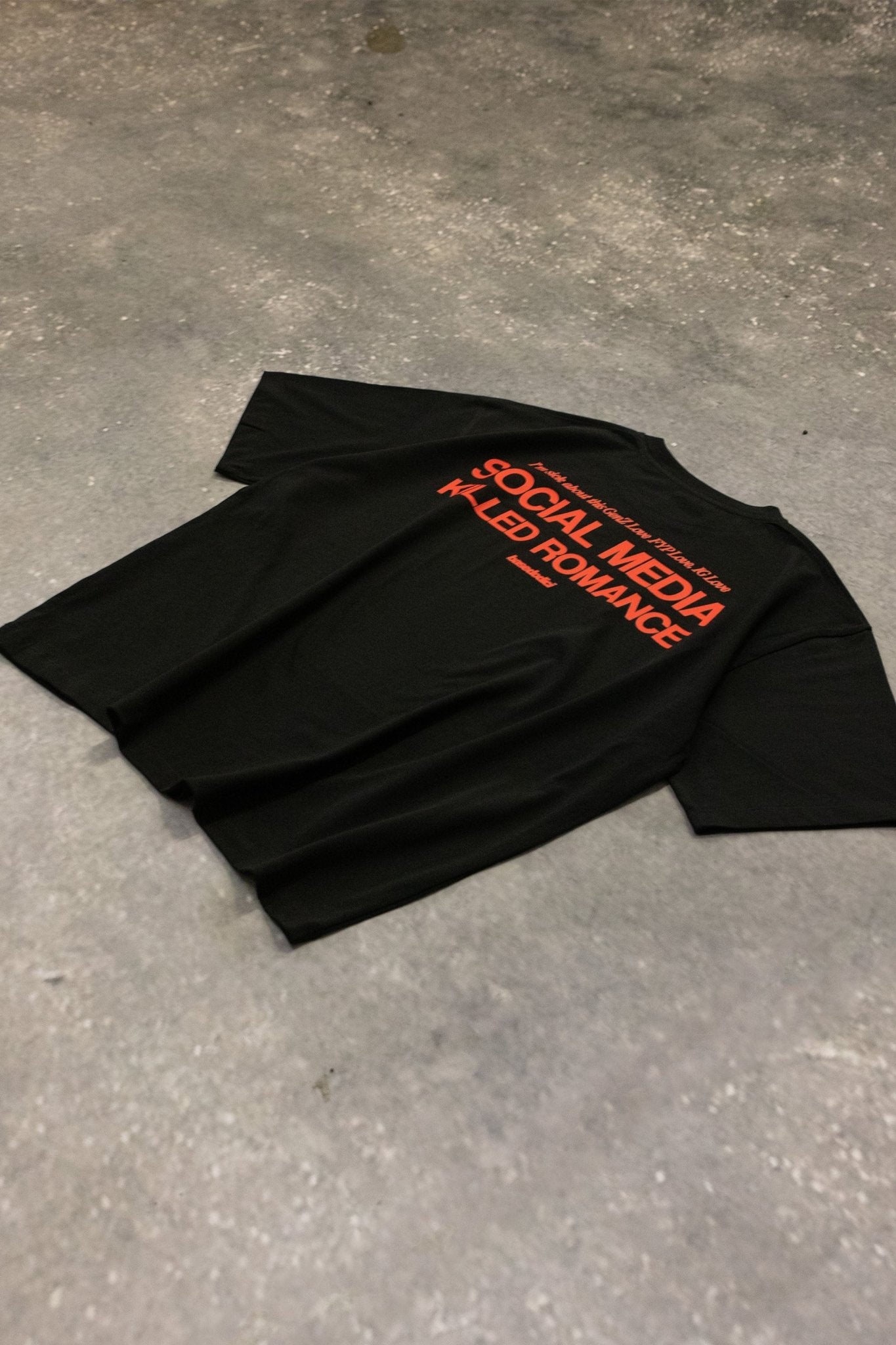 T-Shirt "KILLED ROMANCE" Black/Red - BASEDODICI®