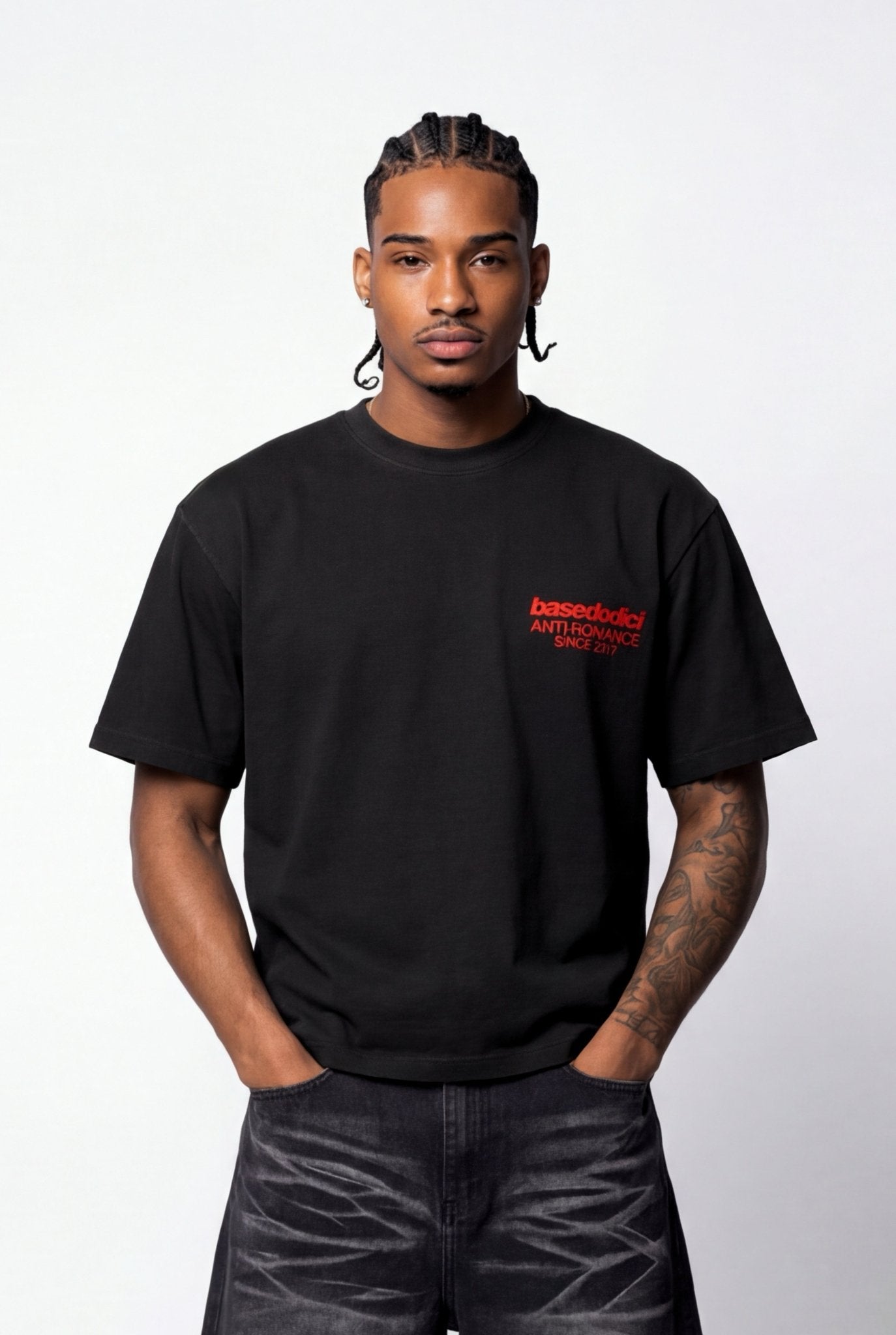 T-Shirt "KILLED ROMANCE" Black/Red - BASEDODICI®