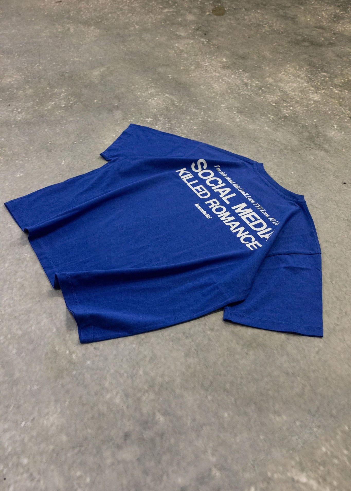 T-Shirt "KILLED ROMANCE" Blue - BASEDODICI®