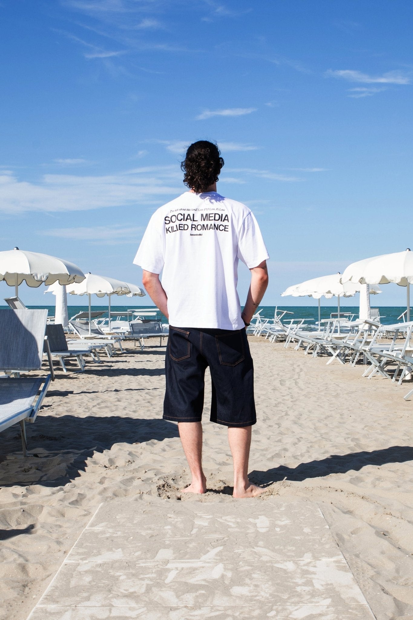 T-Shirt "KILLED ROMANCE" White - BASEDODICI®