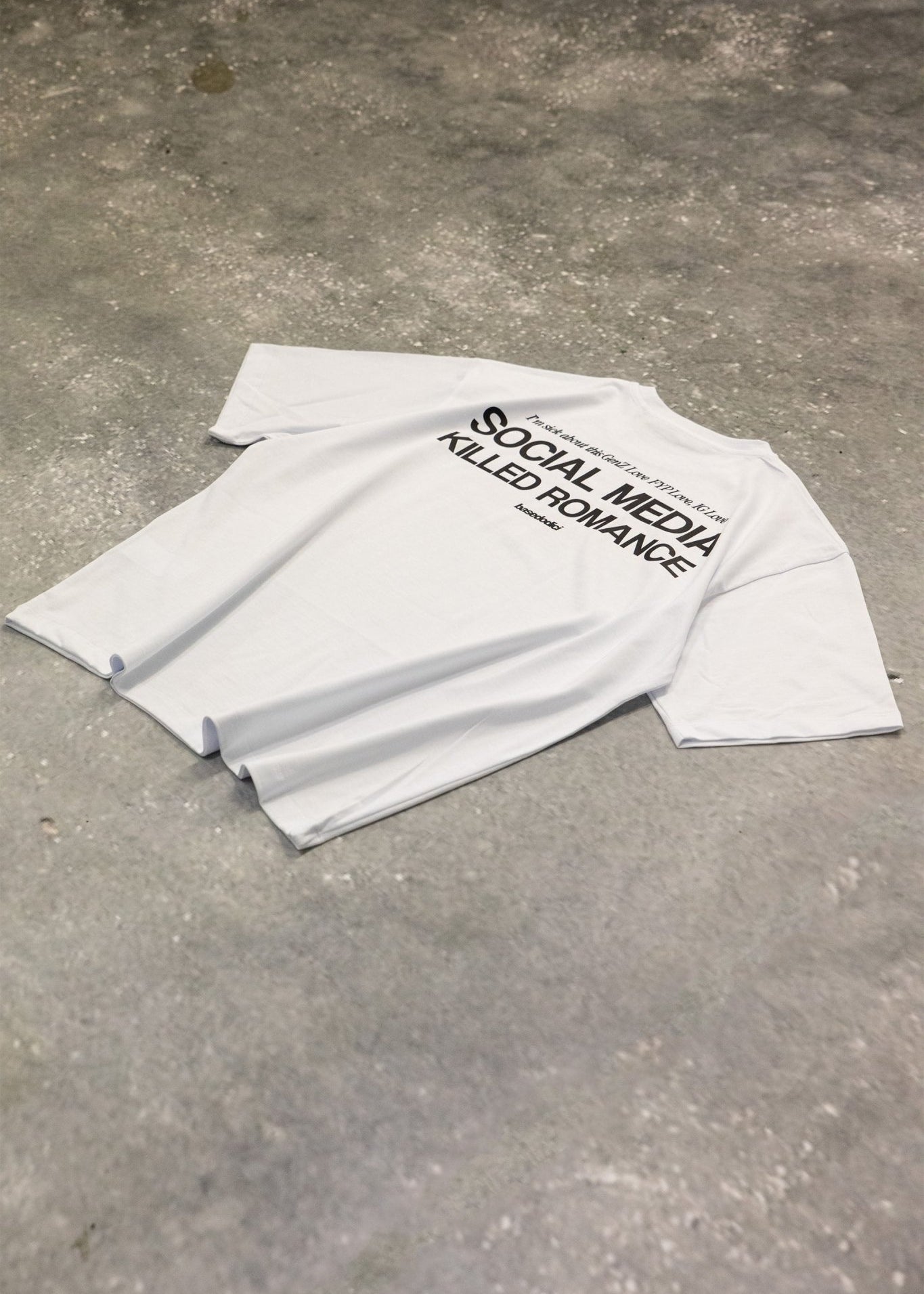 T-Shirt "KILLED ROMANCE" White - BASEDODICI®