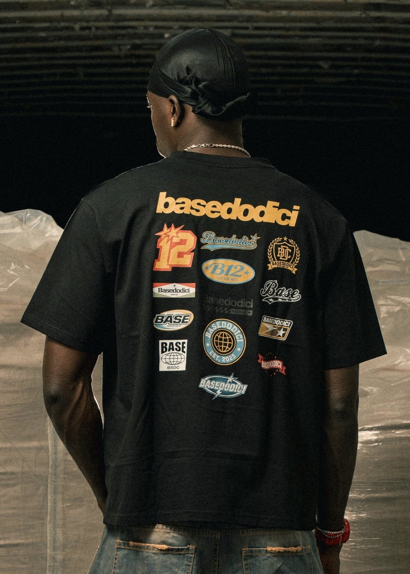 T-Shirt "LAST DELIVERY" BackLogos Black - BASEDODICI®