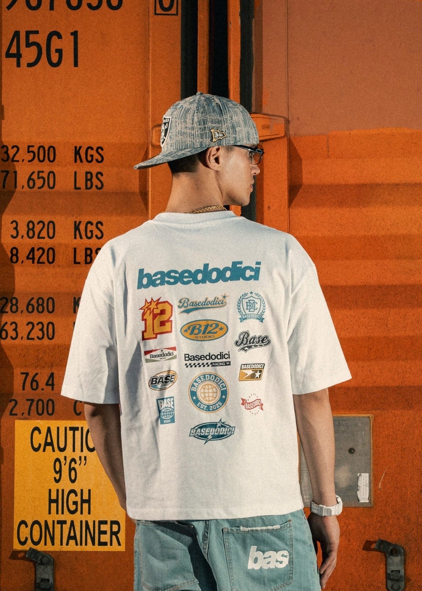 T-Shirt "LAST DELIVERY" BackLogos White - BASEDODICI®