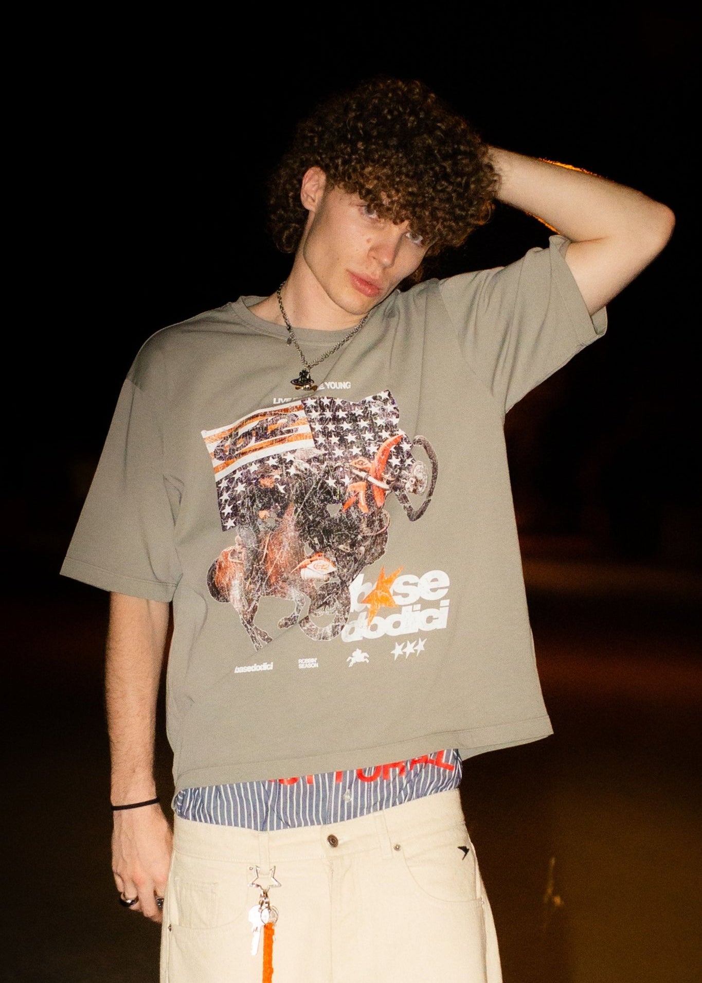 T-Shirt “LIVE FAST” Furious Grey - BASEDODICI®
