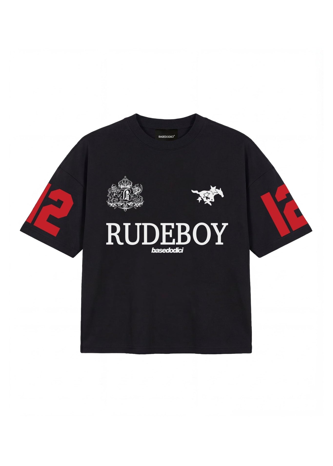 T-Shirt "RUDEBOY LDN" 12 Black - BASEDODICI®