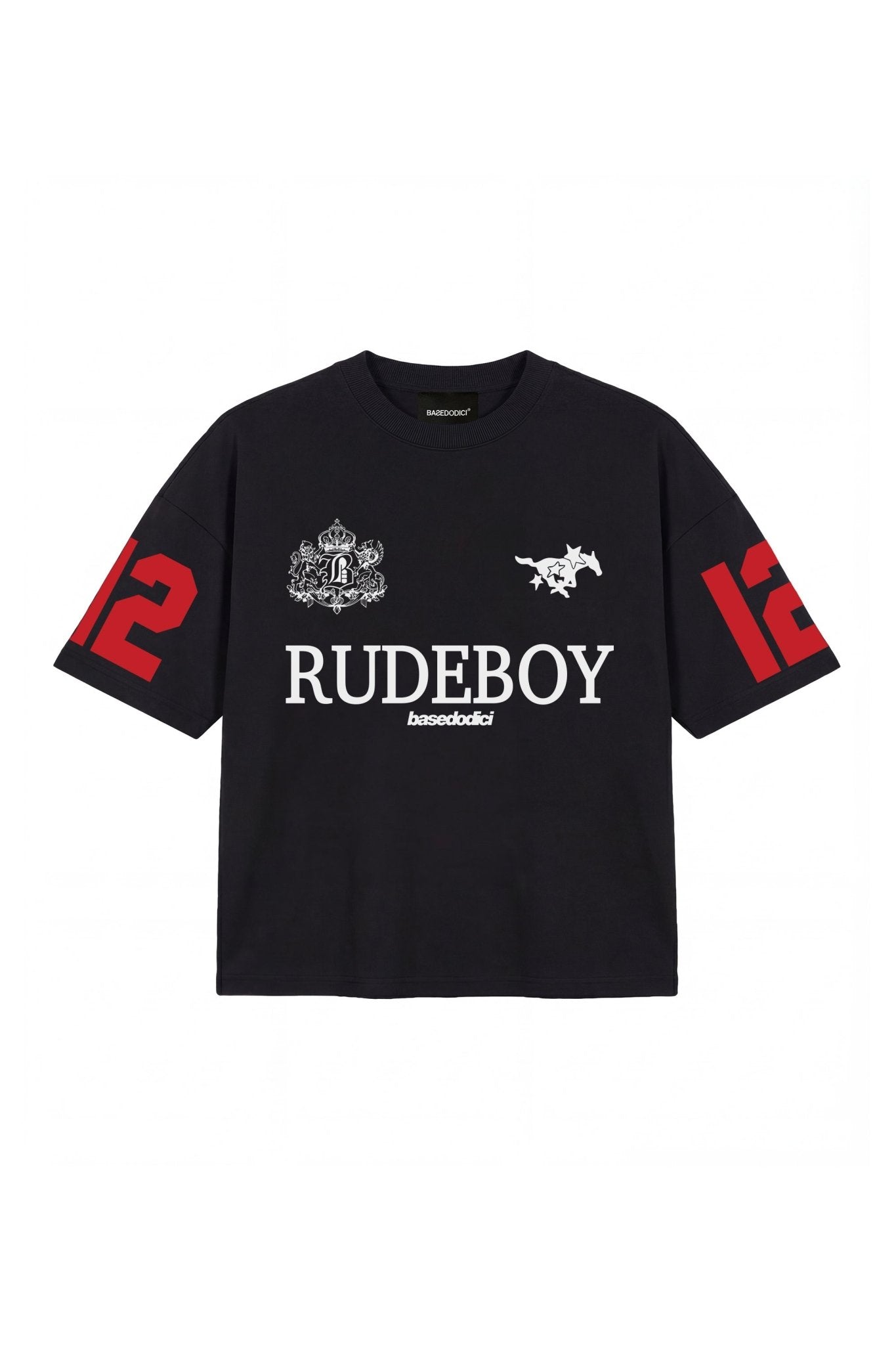T-Shirt "RUDEBOY LDN" 12 Black - BASEDODICI®