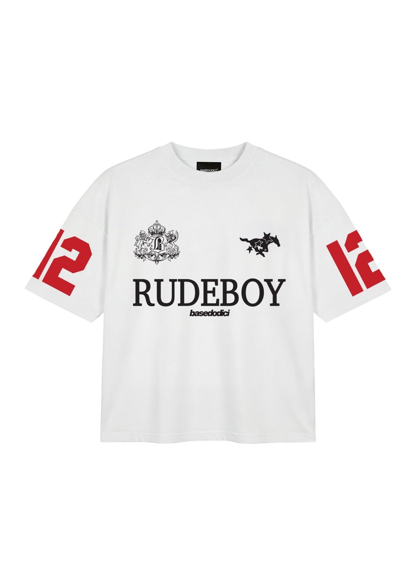 T-Shirt "RUDEBOY LDN" 12 White - BASEDODICI®