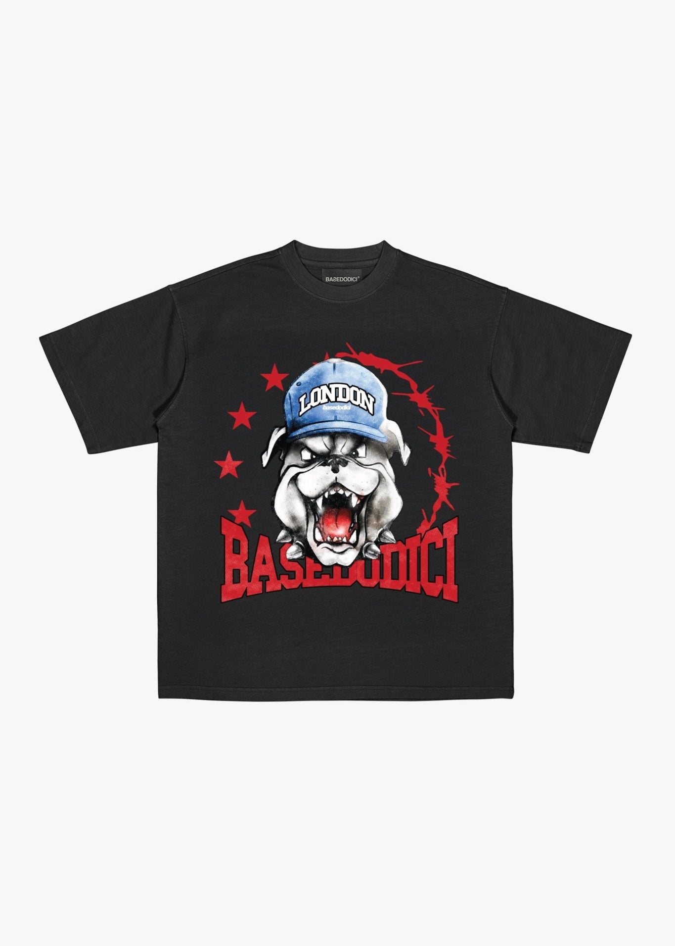 T-Shirt "RUDEBOY LDN" Bull Black - BASEDODICI®