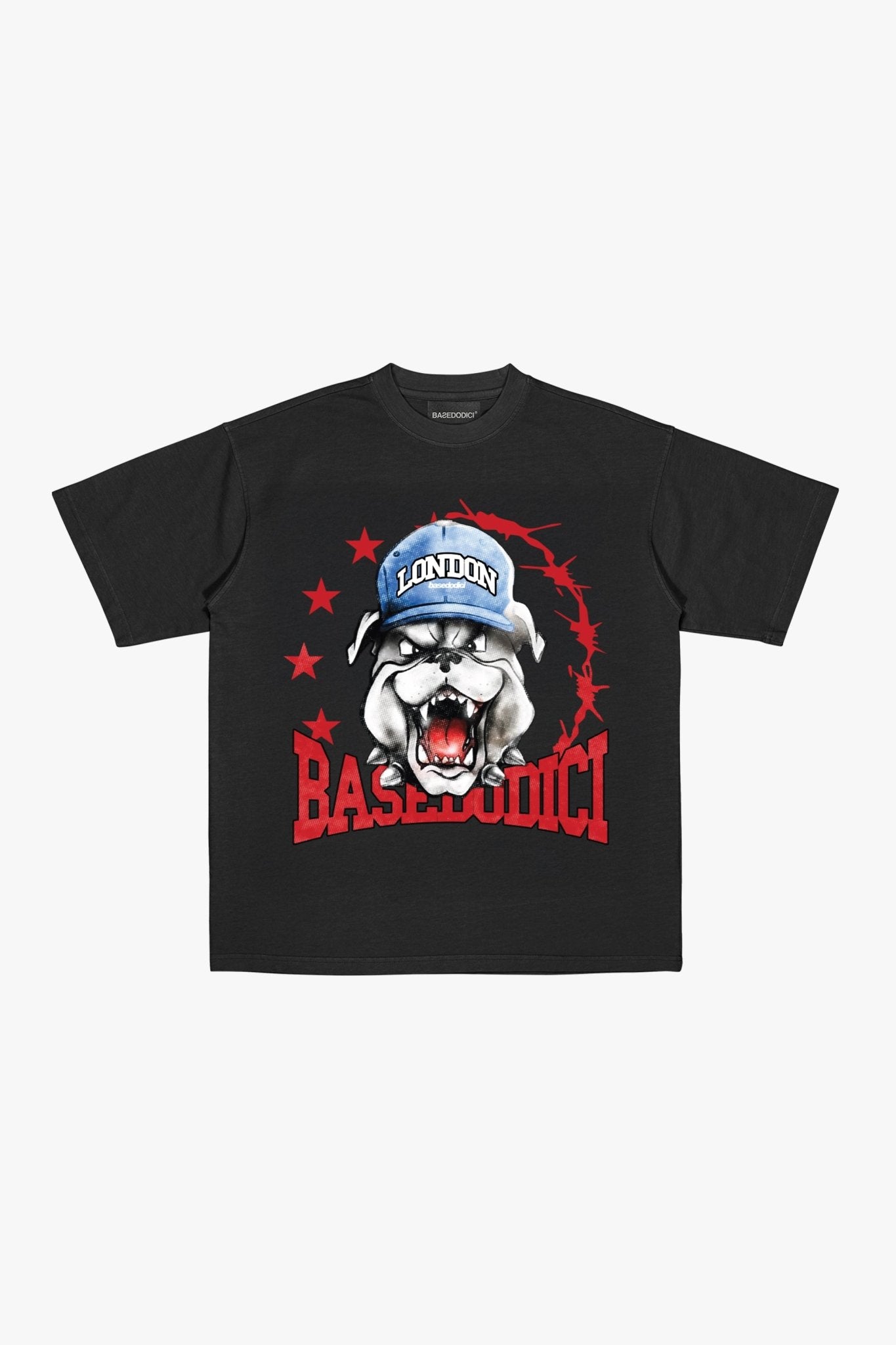 T-Shirt "RUDEBOY LDN" Bull Black - BASEDODICI®