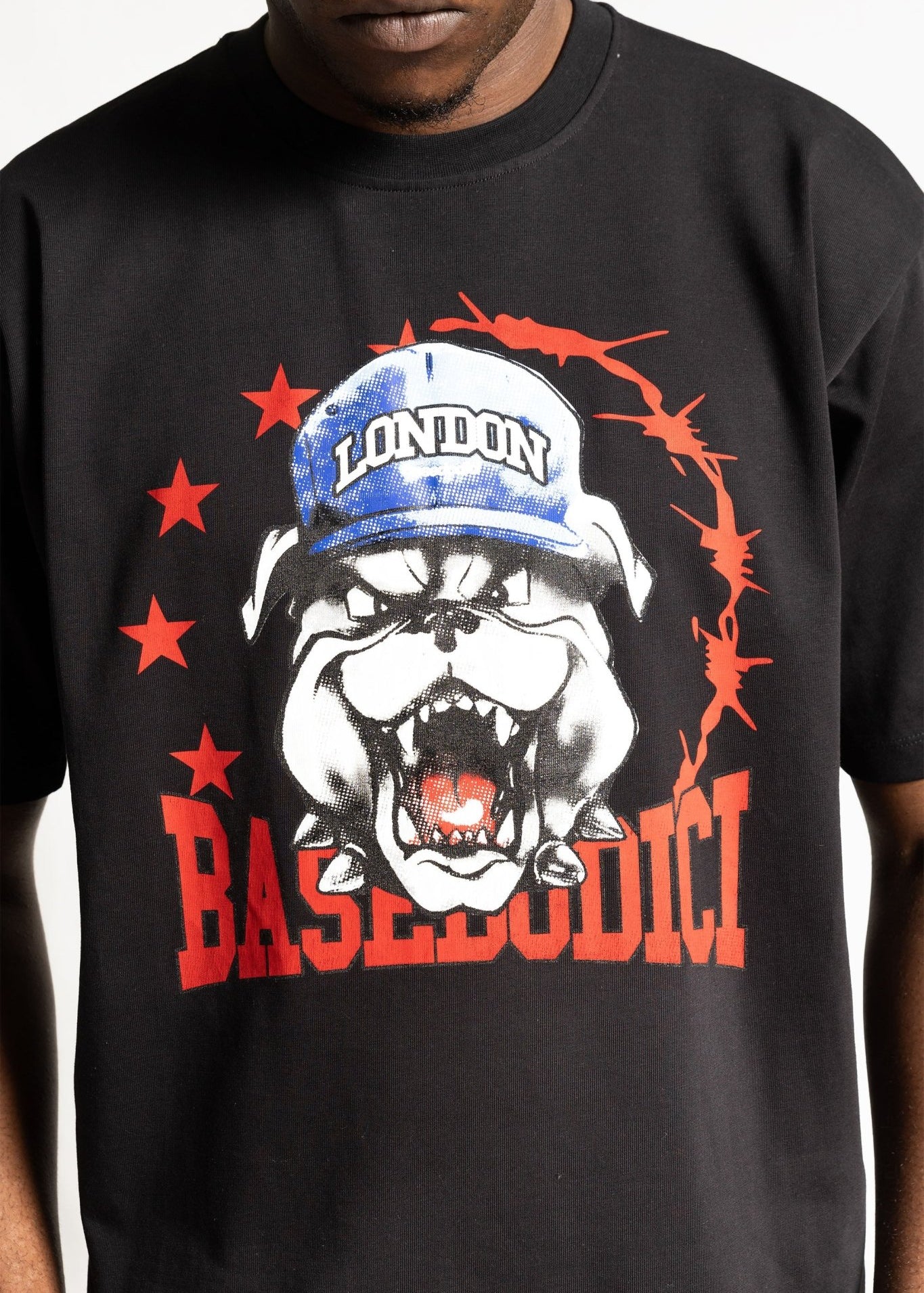T-Shirt "RUDEBOY LDN" Bull Black - BASEDODICI®