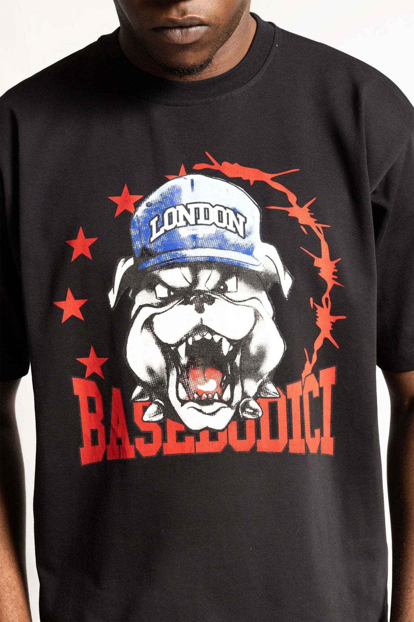 T-Shirt "RUDEBOY LDN" Bull Black - BASEDODICI®