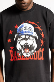 T-Shirt "RUDEBOY LDN" Bull Black - BASEDODICI®