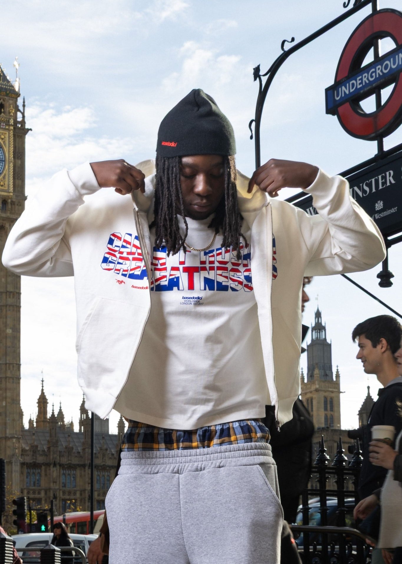T-Shirt "RUDEBOY LDN" CantRush White - BASEDODICI®